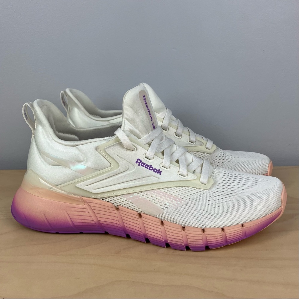 Reebok Women’s Size 9.0 Nano Gym White Multicolor Athletic Training Shoes
